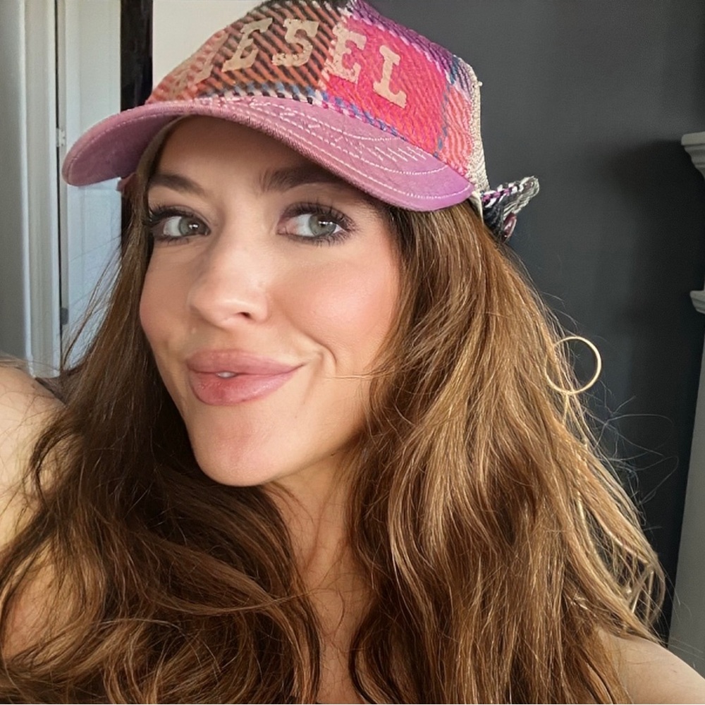 Colorful Diesel pink Patchwork Cap